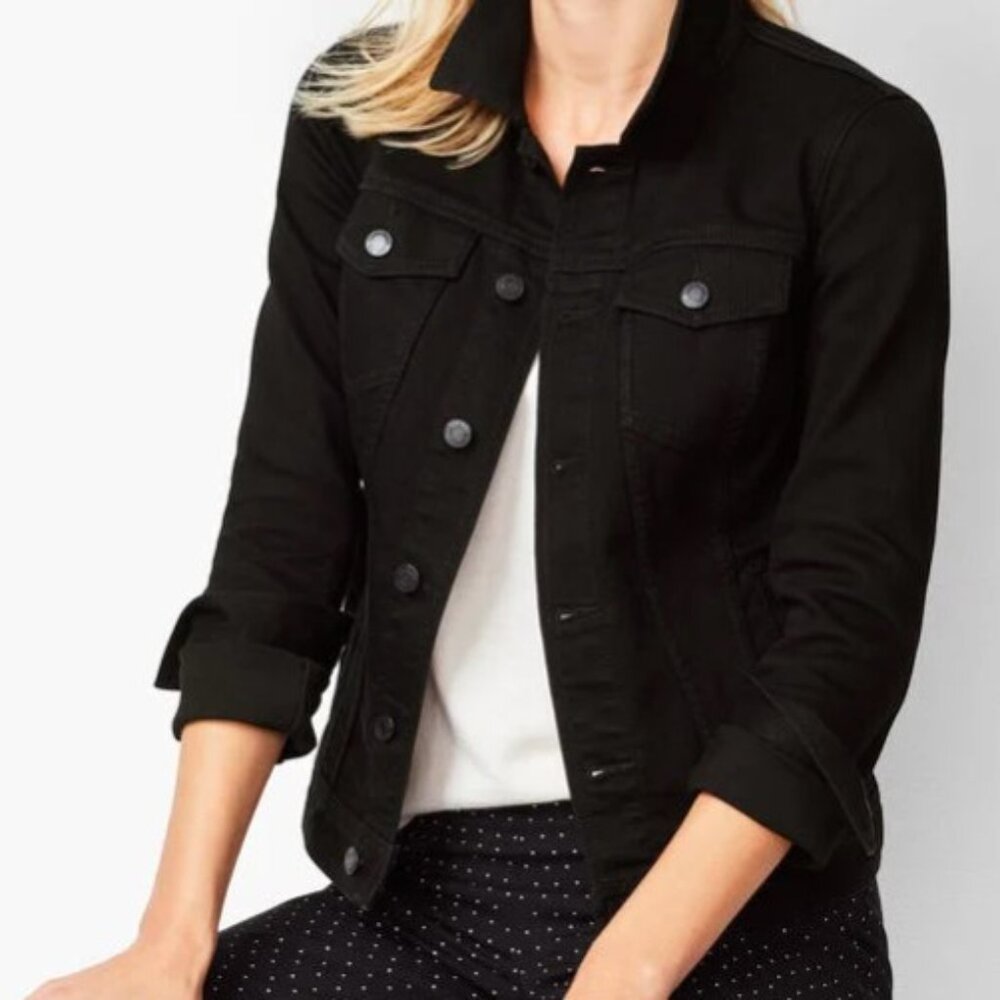 Talbot CLASSIC BLACK DENIM JACKET 3X NWT